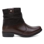 BOTA COTURNO FEMININO VITIELLO CAFÉ
