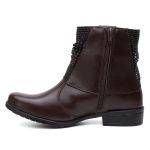 BOTA COTURNO FEMININO VITIELLO CAFÉ
