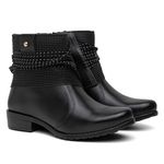 BOTA COTURNO FEMININO VITIELLO PRETO