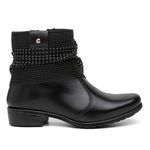 BOTA COTURNO FEMININO VITIELLO PRETO