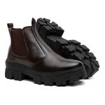BOTA CHELSEA FEMININA TRATORADA VITIELLO CAFÉ
