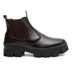 BOTA CHELSEA FEMININA TRATORADA VITIELLO CAFÉ