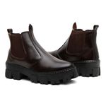 BOTA CHELSEA FEMININA TRATORADA VITIELLO CAFÉ