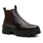 BOTA CHELSEA FEMININA TRATORADA VITIELLO CAFÉ