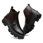 BOTA CHELSEA FEMININA TRATORADA VITIELLO CAFÉ