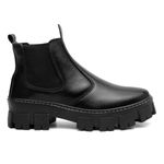 BOTA CHELSEA FEMININA TRATORADA VITIELLO PRETO