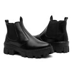 BOTA CHELSEA FEMININA TRATORADA VITIELLO PRETO