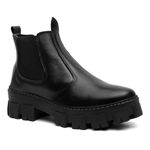 BOTA CHELSEA FEMININA TRATORADA VITIELLO PRETO