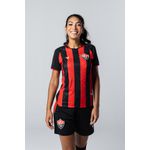 Camisa Feminina Jogo 1 2023 Vitória Preta e Vermelha Volt 