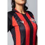 Camisa Feminina Jogo 1 2023 Vitória Preta e Vermelha Volt 