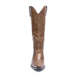 Bota Texana Feminina - Firenze Havana / Nobuck Havana - Western - Bico Fino - Cano Dobrável - Solado Colorplac - Vimar Boots - 10217-A-VR