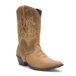 Bota Feminina 2 em 1 - Dallas Bambu - Western - Bico Fino - Cano Curto - Solado Genova - Vimar Boots - 11142-A-VR-PL002