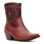 Bota Western Feminina - Fóssil Sella | Craquelé Bronze - Génova Café - Vimar Boots - 11177-D-VR