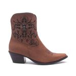Bota Texana Feminina - Dallas Bambu / Glitter Preto - Western - Bico Fino - Cano Curto - Solado Genova - Vimar Boots - 11201-A-VR