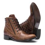 Botina Feminina - Atlanta Havana - Western - Bico Redondo - Solado Colorplac - Vimar Boots - 12148-A-VR