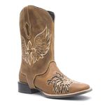 Botina Feminina 2 em 1 - Dallas Bambu - Roper - Bico Quadrado - Solado Nevada - Com Polaina Bambu - Vimar Boots - 12165-A-VR-PL003