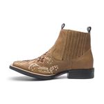 Botina Feminina - Dallas Bambu / Café - Roper - Bico Quadrado - Solado Freedom Flex - Vimar Boots - 12173-B-VR