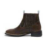 Botina Feminina - Atlanta Brown / Celeste- Roper - Bico Quadrado - Solado VTS - Vimar Boots - 12178-A-VR