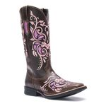 Bota Feminina - Café Glitter Pink - Vimar Boots - 13090-A-VR