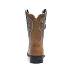 Bota Texana Feminina - Dallas Bambu / Dallas Celeste - Roper - Bico Quadrado - Cano Curto - Solado Freedom Flex - Vimar Boots - 13091-B-VR