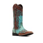 Bota Texana Feminina - Dallas Castor / Azul Dourado - Vimar Boots - 13106-B-VR