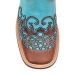 Bota Texana Feminina - Dallas Castor / Azul Dourado - Vimar Boots - 13106-B-VR