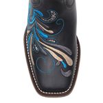 Bota Shiny Hummingbird Blue in Dark - Fóssil Preto | Azul Dourado | Glitter Maxxi Preto com Prata - Nevada - Vimar Boots - 13110-A-VR