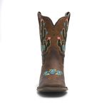 Bota Texana Feminina - Dallas Castor / Caramelo - Roper - Bico Quadrado - Cano Curto - Solado Nevada - Vimar Boots - 13127-A-VR