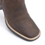 Bota Texana Feminina - Dallas Castor - Roper - Bico Quadrado - Cano Longo - Solado Freedom Flex - Vimar Boots - 13128-A-VR