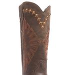 Bota Texana Feminina - Dallas Castor - Roper - Bico Quadrado - Cano Longo - Solado Freedom Flex - Vimar Boots - 13128-A-VR