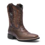 Bota Texana Feminina - Atlanta Brown - Roper - Bico Quadrado - Cano Curto - Solado VTS - Vimar Boots - 13129-A-VR