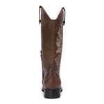 Bota Texana Feminina - Atlanta Havana / Firenze Havana - Roper - Bico Quadrado - Cano Dobrável - Solado VTS - Vimar Boots - 13132-A-VR