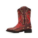 Bota Feminina - Dallas Bordô | Fóssil Caseinado Red - VTS - Vimar Boots - 13141-A-VR