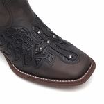 Bota Feminina - Dallas Brown / Glitter Preto - Vimar Boots - 13145-C-VR