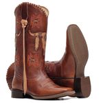 Bota Feminina - Atlanta Café / Comfort Tan - Nevada - Vimar Boots - 13165-A-VR