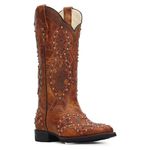 Bota Feminina - Fóssil Caramelo / Castor - VTS - Vimar Boots - 13177-A-VR