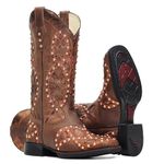 Bota Feminina - Dallas Castor / Resinado Bronze - VTS - Vimar Boots - 13177-D-VR