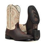 Bota Masculina - Crazy Horse Café | Marfim - Texas B - Bulls Horse - 50028-A-BU