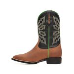 Bota Masculina - Dallas Tabaco | Preto - Texas B - Bulls Horse - 50031-A-BU