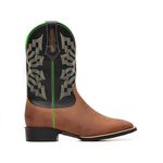 Bota Masculina - Dallas Tabaco | Preto - Texas B - Bulls Horse - 50031-A-BU