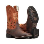 Bota Masculina Don't Mess With Texas - Crazy Horse Café | Bambu - Texas B - Bulls Horse - 50032-B-BU