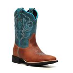 Bota Feminina - Dallas Bambu | Celeste | Turquesa - VTS - Bulls Horse - 53008-A-BU