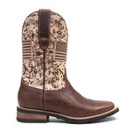 Bota Texana Masculina - Texas Havana / Camo USA - Roper - Bico Quadrado - Cano Médio - Solado Vibram - Vimar Boots - 81267-C-VR