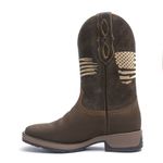 Bota Texana Masculina - Crazy Horse Café / Tabaco - Roper - Bico Quadrado - Cano Médio - Solado Strong Shock - Vimar Boots - 81283-A-VR