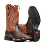 Bota Masculina - Texas Café | Fóssil Caseinado Caramelo - Freedom Flex - Vimar Boots - 81292-C-VR