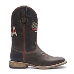 Bota Texana Masculina - Dallas Café - Roper - Bico Quadrado - Cano Médio - Solado TXS - Vimar Boots - 81293-A-VR