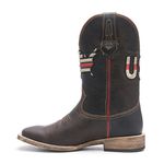 Bota Texana Masculina - Dallas Café - Roper - Bico Quadrado - Cano Médio - Solado TXS - Vimar Boots - 81293-A-VR