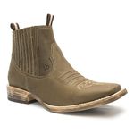 Botina Masculina - Dallas Brown - Roper - Bico Quadrado - Cano Curto - Solado TXS- Vimar Boots - 82081-B-VR