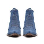 Botina Western Masculina - Jeans Delave - Bico Fino - Vimar Boots - 82086-A-VR