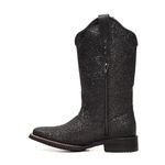 Bota Infantil Feminina - Full Glitter Preto - Colorado - Vimar Boots - 94000-B-VR